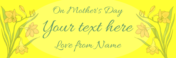 Best+Mum+Personalised+Mothers+Day+Banner+ - design template - 101