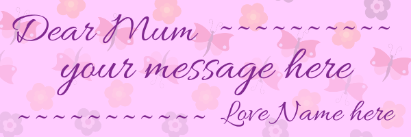 Best+Mum+Personalised+Mothers+Day+Banner+ - design template - 103