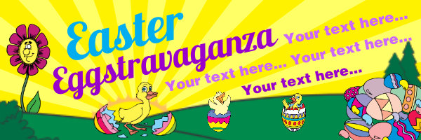 Personalised+Easter+Egg+Hunt+Banner - design template - 110