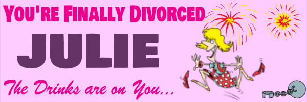 Personalised+Divorce+Celebration+Banner+ - design template - 25