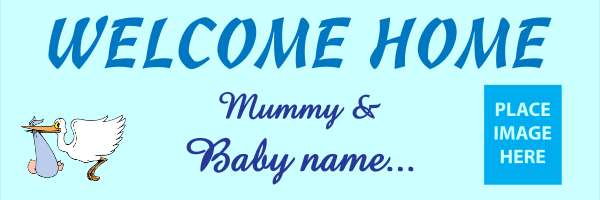 Personalised+Welcome+Home+From+Mummy+and+Baby+Blue - design template - 308