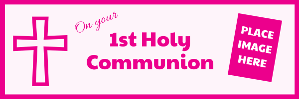 1st+Communion+Banner - design template - 700