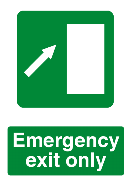 Emergency+Exit+Printed+Sign - design template - 731