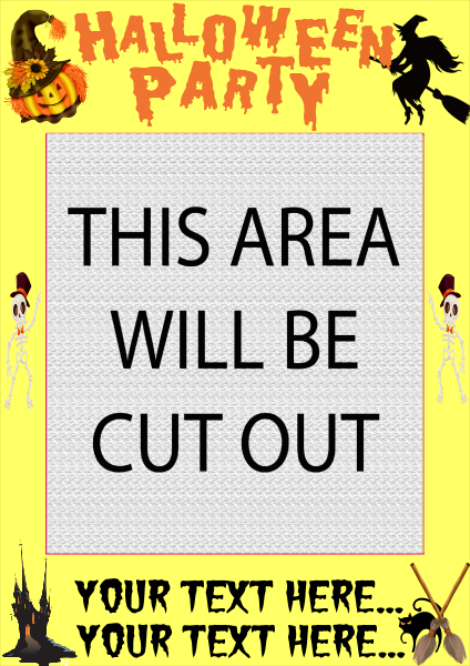 Halloween_Party_Selfie_Frame_2 - design template - 861