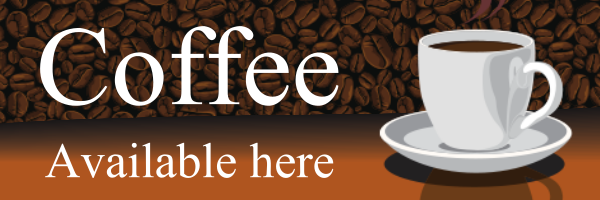 Personalised+Coffee+Here+Banner+ - design template - 87