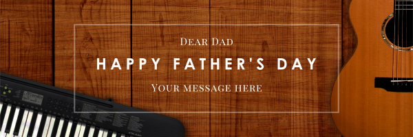 Custom+Music+Fathers+Day+Banner - design template - 922